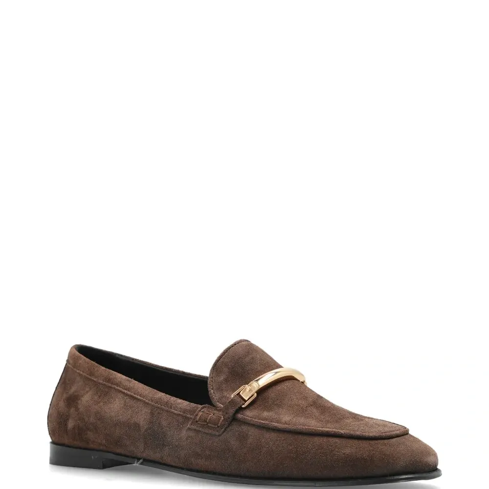 Лоферы с металлической вставкой