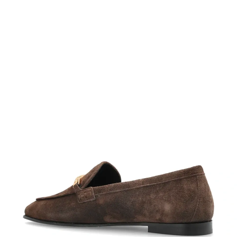 Лоферы с металлической вставкой