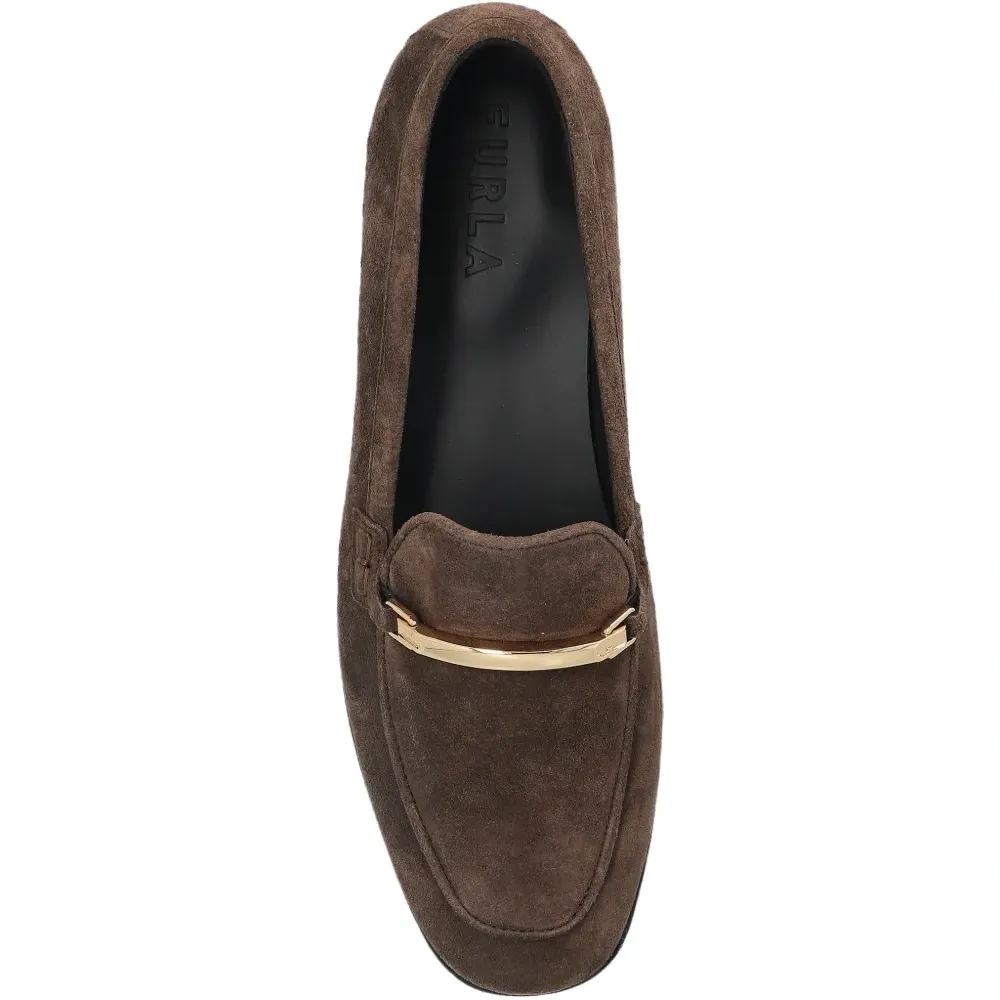 Лоферы с металлической вставкой