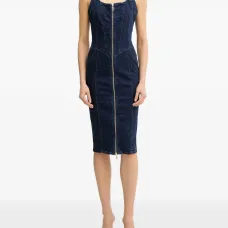 Среднее платье без рукавов с молнией Среднее платье без рукавов с молнией