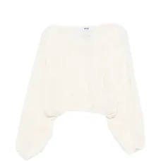 Укороченный топ с длинными рукавами