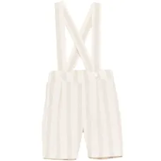 Шорты с полосатыми подтяжками