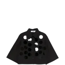 Рубашка с аппликацией из пайеток