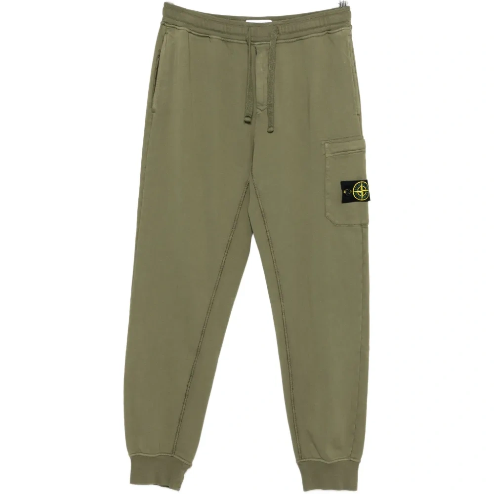 Трикотажные брюки с накладными карманами