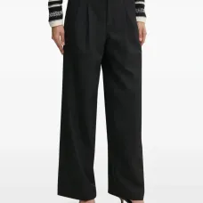 Плиссированные широкие брюки