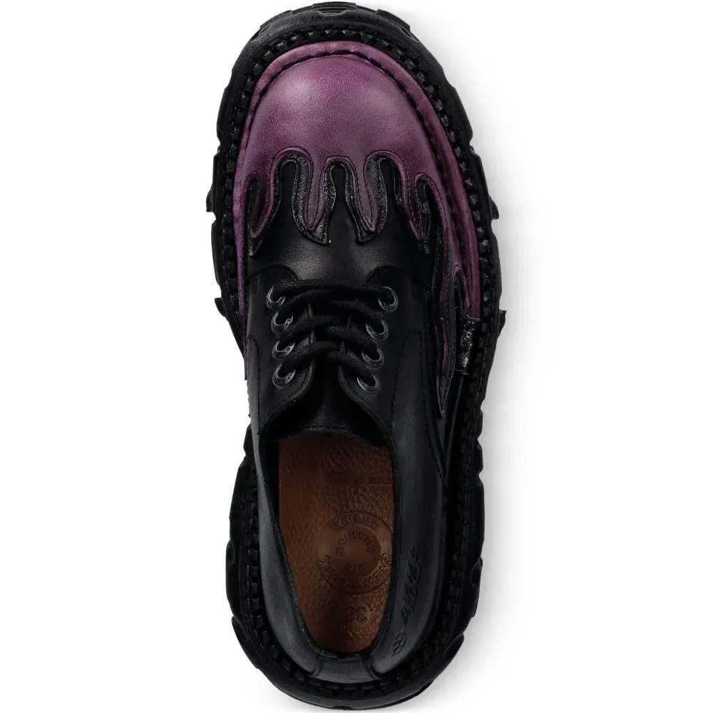 Ботинки на платформе со шнуровкой M-TANK1553-C16