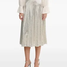 Миди-юбка с отделкой пайетками