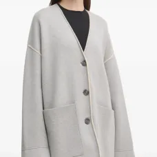 Кардиган с накладными карманами