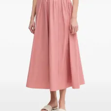 Плиссированная миди-юбка А-силуэта