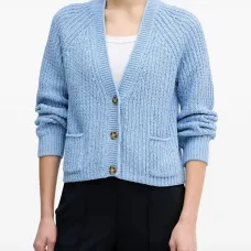 Кардиган с карманом на пуговицах