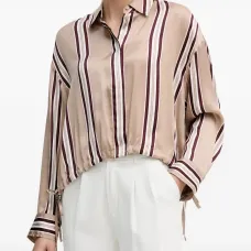 Рубашка в полоску на пуговицах