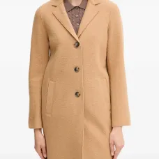 Пальто на пуговицах с воротником с лацканами