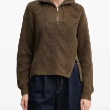 Свитер с половинной молнией