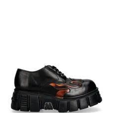 Платформенные ботинки M-1553C-C2 с эффектом пламени