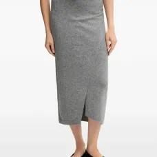 Миди-юбка с разрезом