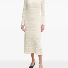 Платье миди с ажурным дизайном