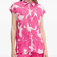 Рубашка с цветочным принтом