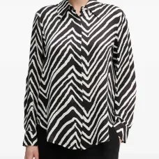 Рубашка с принтом зебры