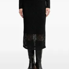 Юбка с кружевными вставками