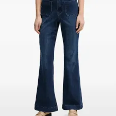 Джинсы из денима с накладными карманами Джинсы из денима с накладными карманами