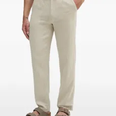 Брюки с шевронным узором и кулиской