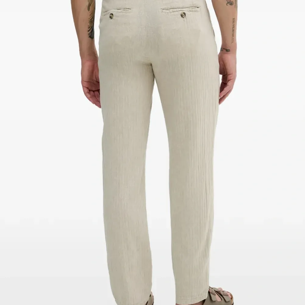 Брюки с шевронным узором и кулиской