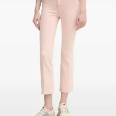 Розовые укороченные джинсы