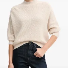Свитер с воротником-стойкой
