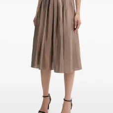 Плиссированная юбка миди