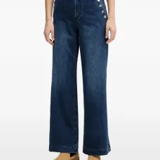 Джинсы из денима с пуговицами Джинсы из денима с пуговицами