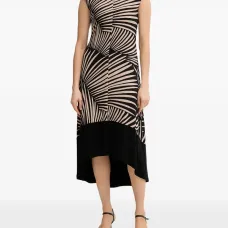 Платье миди с узором