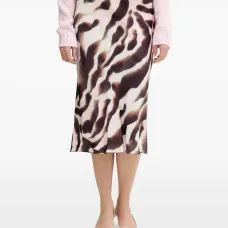 Юбка миди с анималистичным принтом Юбка миди с анималистичным принтом