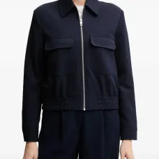 Куртка на молнии с клапанными карманами Куртка на молнии с клапанными карманами