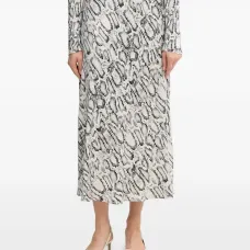 Юбка миди с принтом