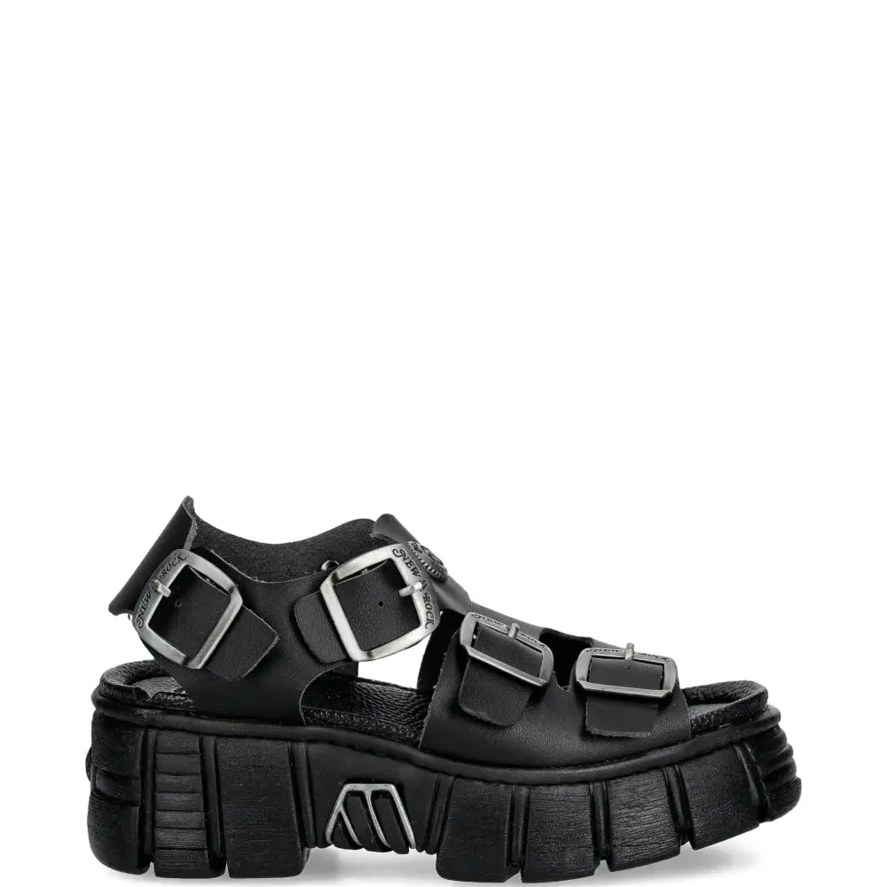 Сандалии с ремешком и пряжкой