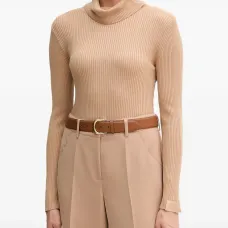 Вязаный свитер с воротником-гольф Вязаный свитер с воротником-гольф