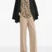 Блузка с леопардовым принтом и бантом