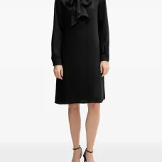 Миди-платье с бантом