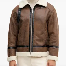 Куртка с отделкой из овчины