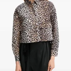 Рубашка с анималистичным принтом