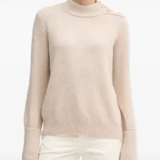 Свитер с воротником-гольф на пуговицах Свитер с воротником-гольф на пуговицах