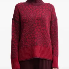 Свитер с узором и воротником-стойкой Свитер с узором и воротником-стойкой