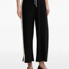 Широкие брюки в полоску