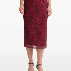 Юбка миди с узором