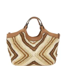 Плетёная сумка-шопер Dua с верхней ручкой