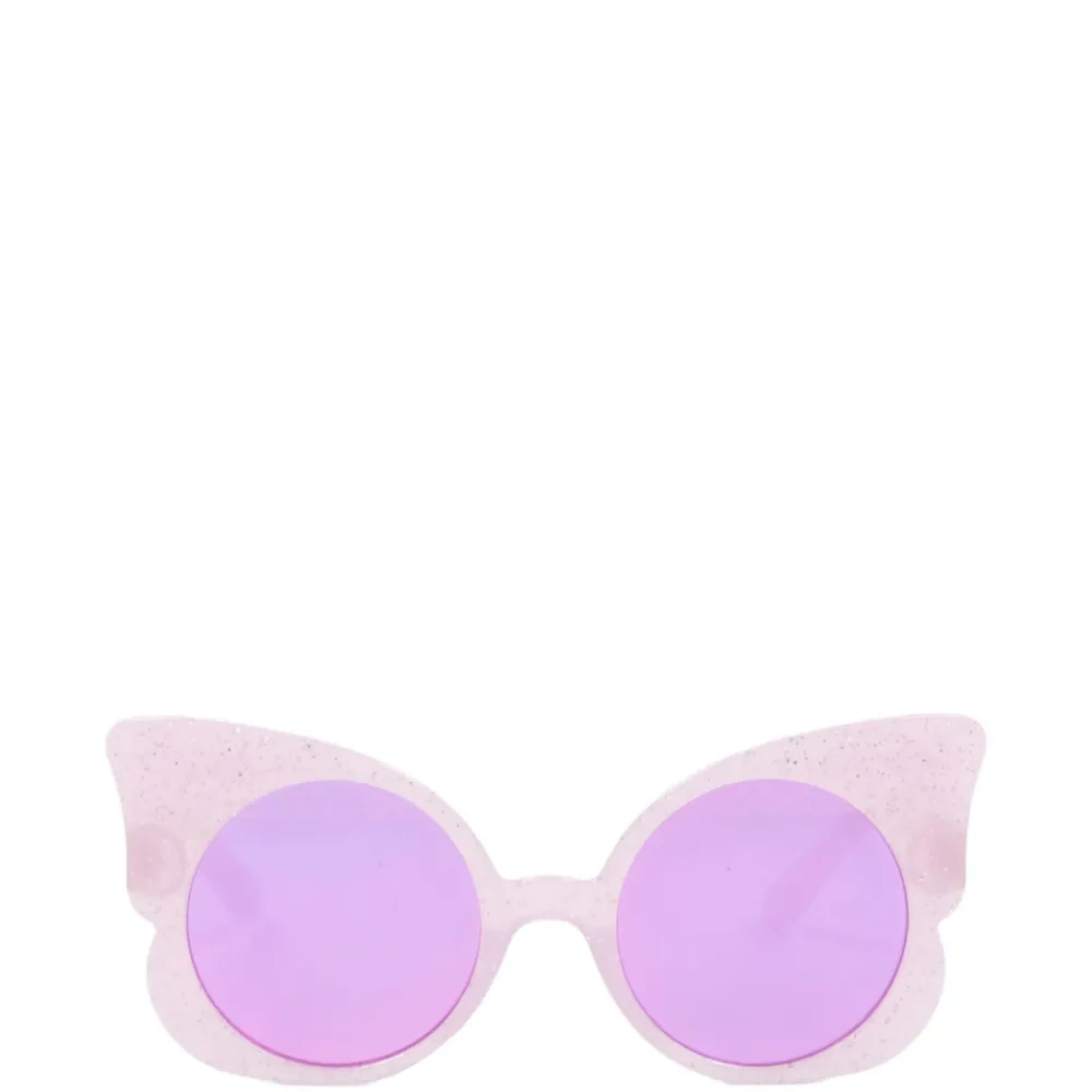 Солнцезащитные очки "кот-eye" с блестками