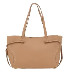 Сумка-тоут из фиолетовой кожи