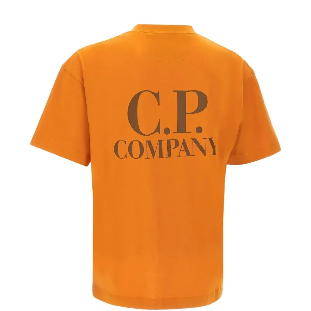 Футболка с принтом логотипа и круглым вырезом