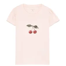 Футболка Famo, украшенная пайетками