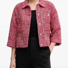 Жакет из плетёной ткани с пуговицами Жакет из плетёной ткани с пуговицами